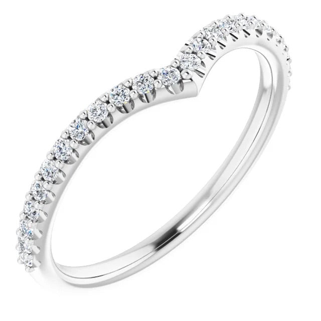 Snow Capped Diamond Contour Ring Enhancer