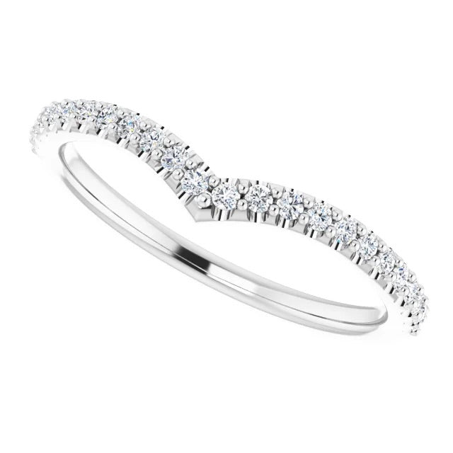 Snow Capped Diamond Contour Ring Enhancer