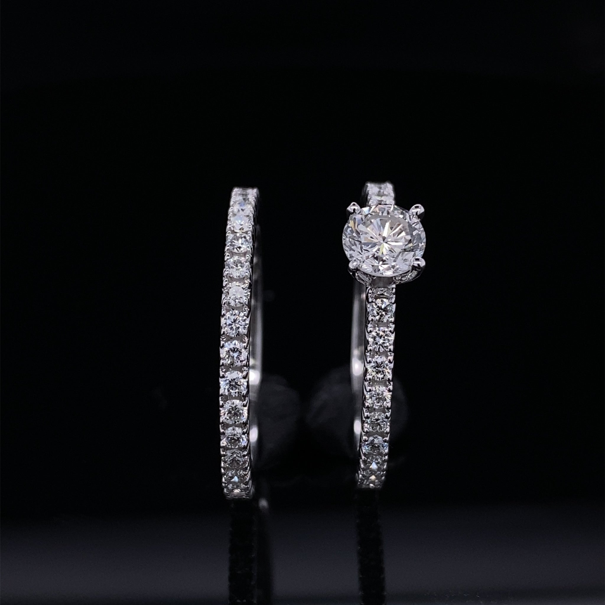 Timeless Love Diamond Engagement Bridal Wedding Set