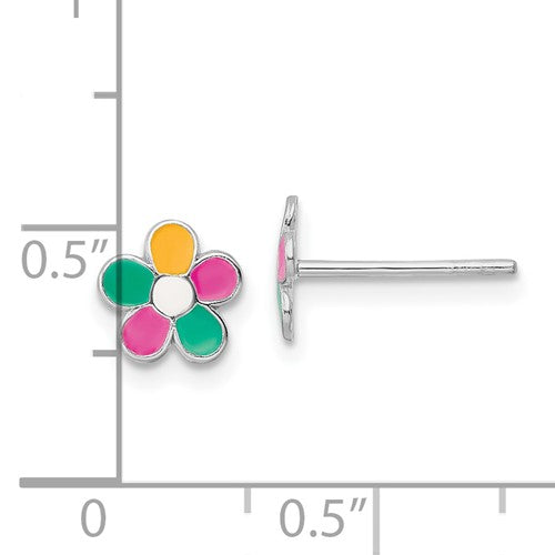 Sterling silver
Mult-colored enamel