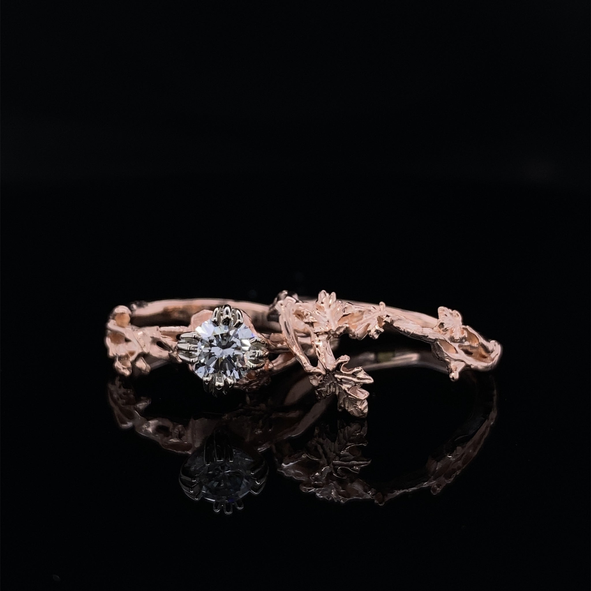 Falling in Love Maple Leaf Wedding Set