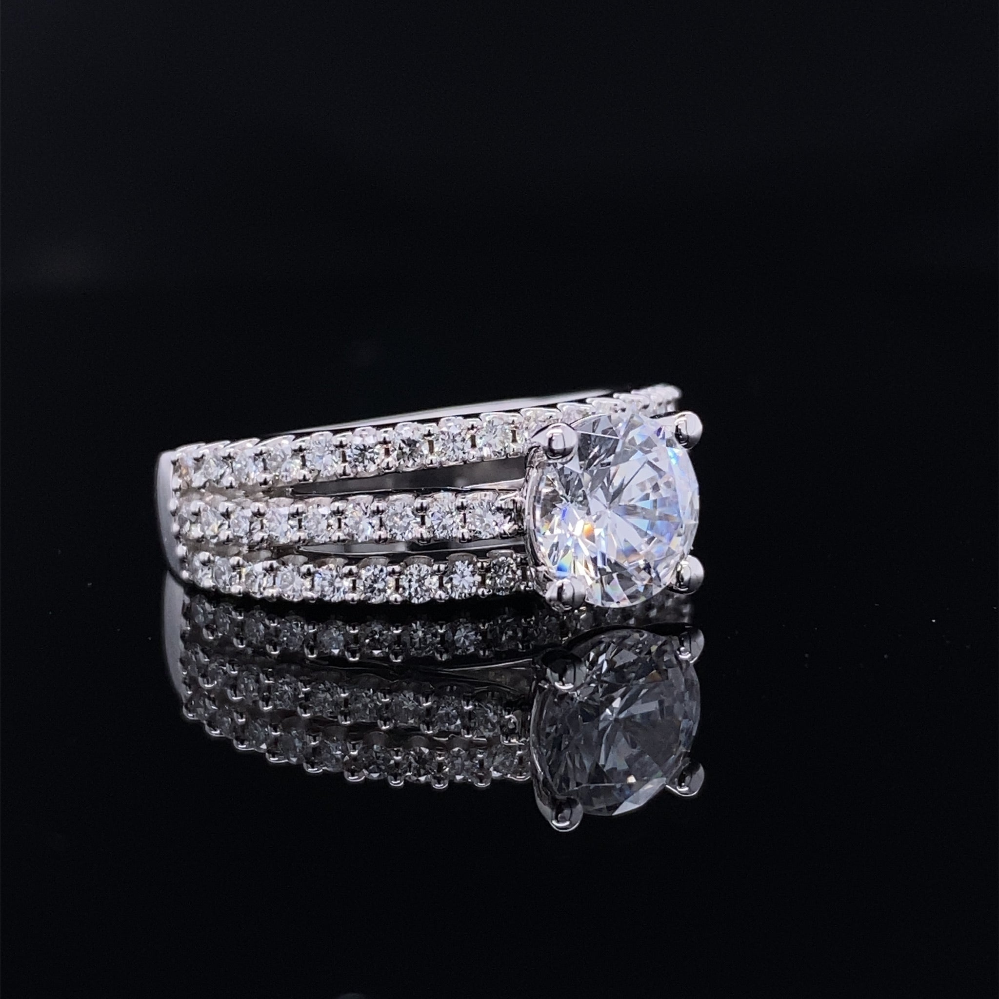 Triple Row Wedding Set