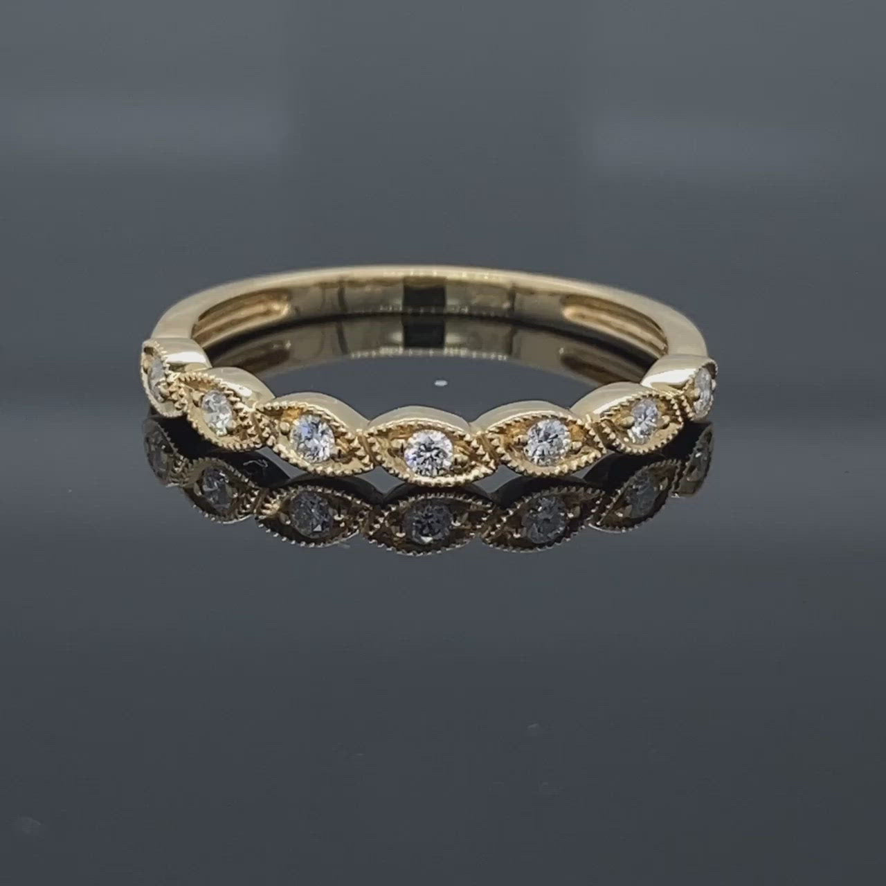Leaves of Love Diamond Stacking Band