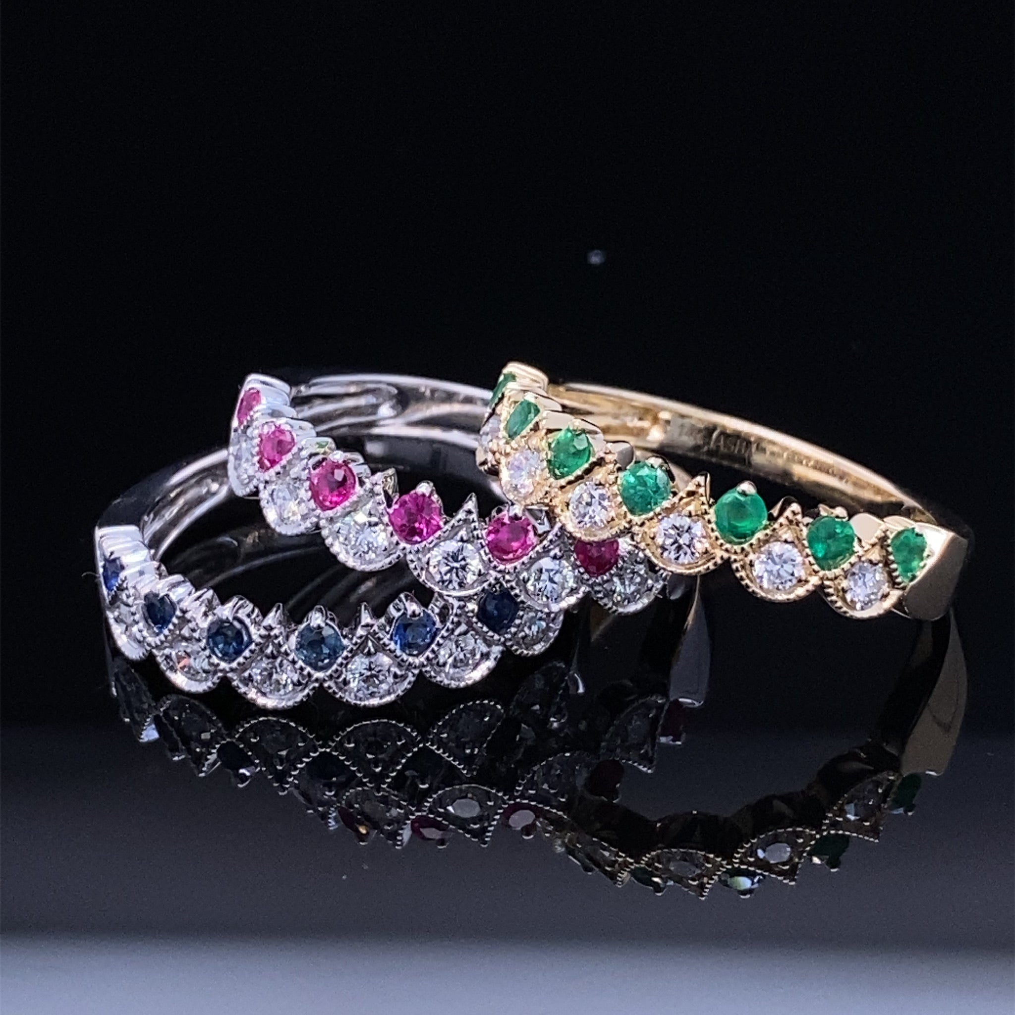 Crowning Glory Fine Gemstone & Diamond Band