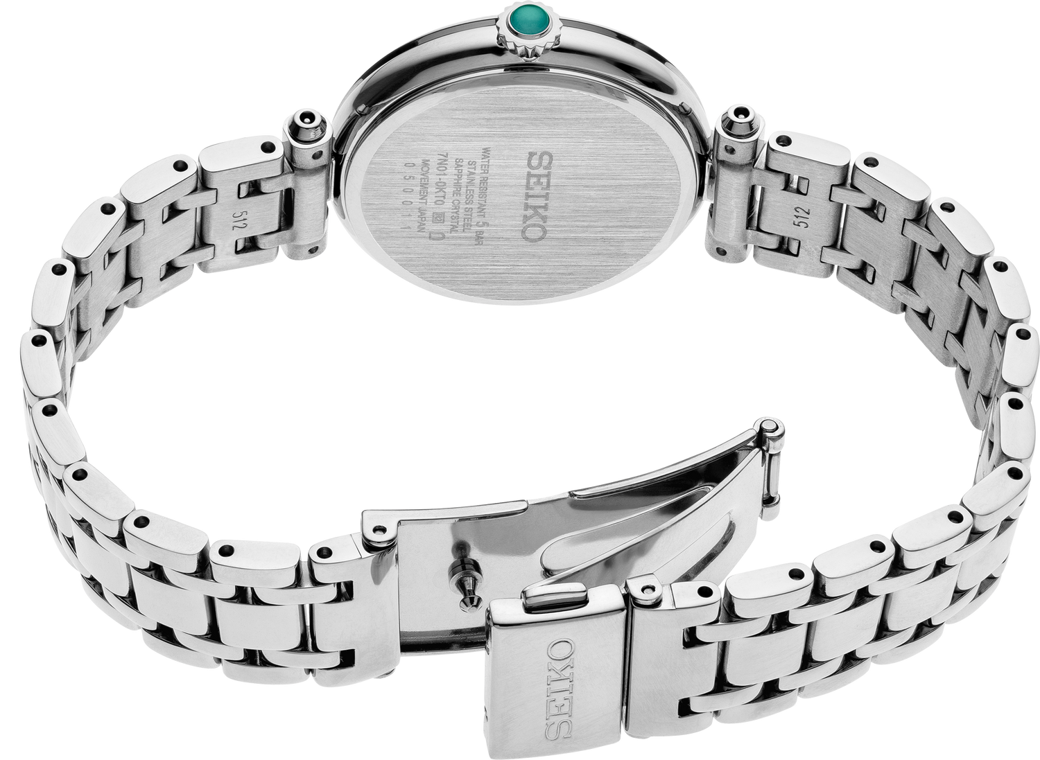 SEIKO Women’s Green Mother of Pearl Stainless Watch SRZ535