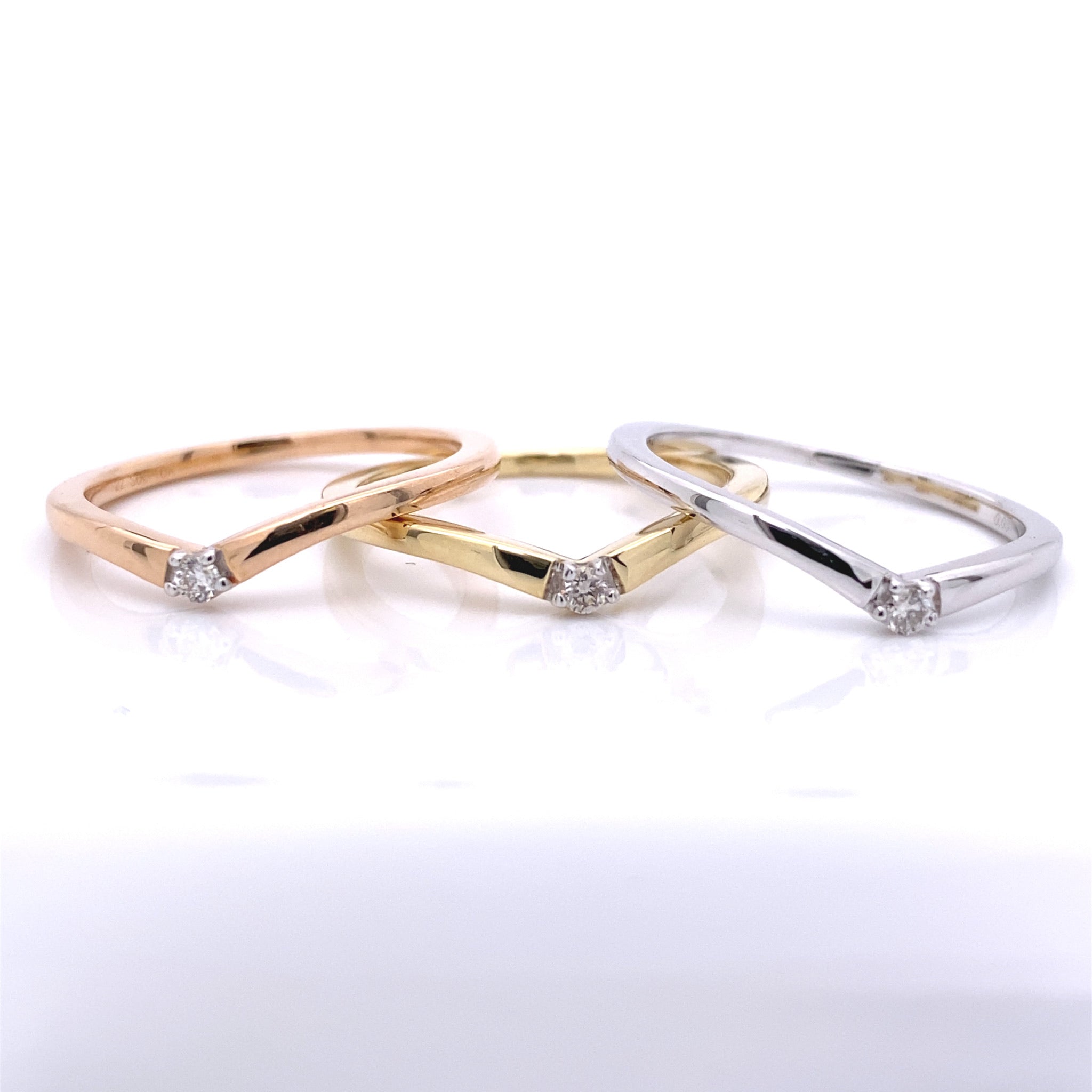 Glittering Diamond Drop Contour Stackable &