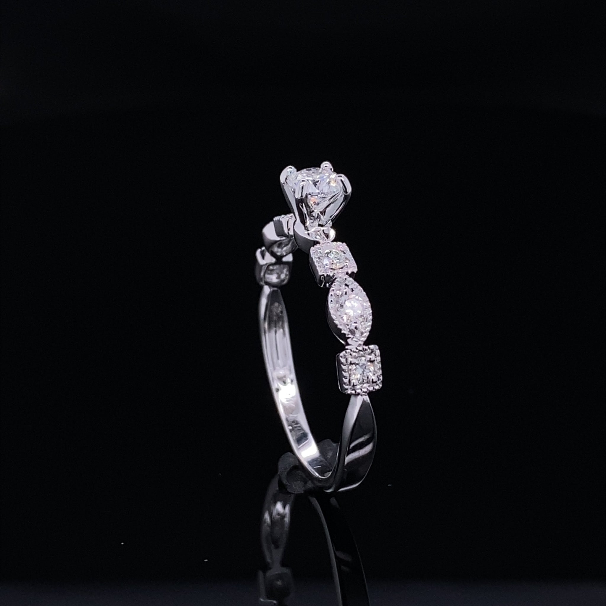 Timeless Allure Vintage Style Diamond Bridal