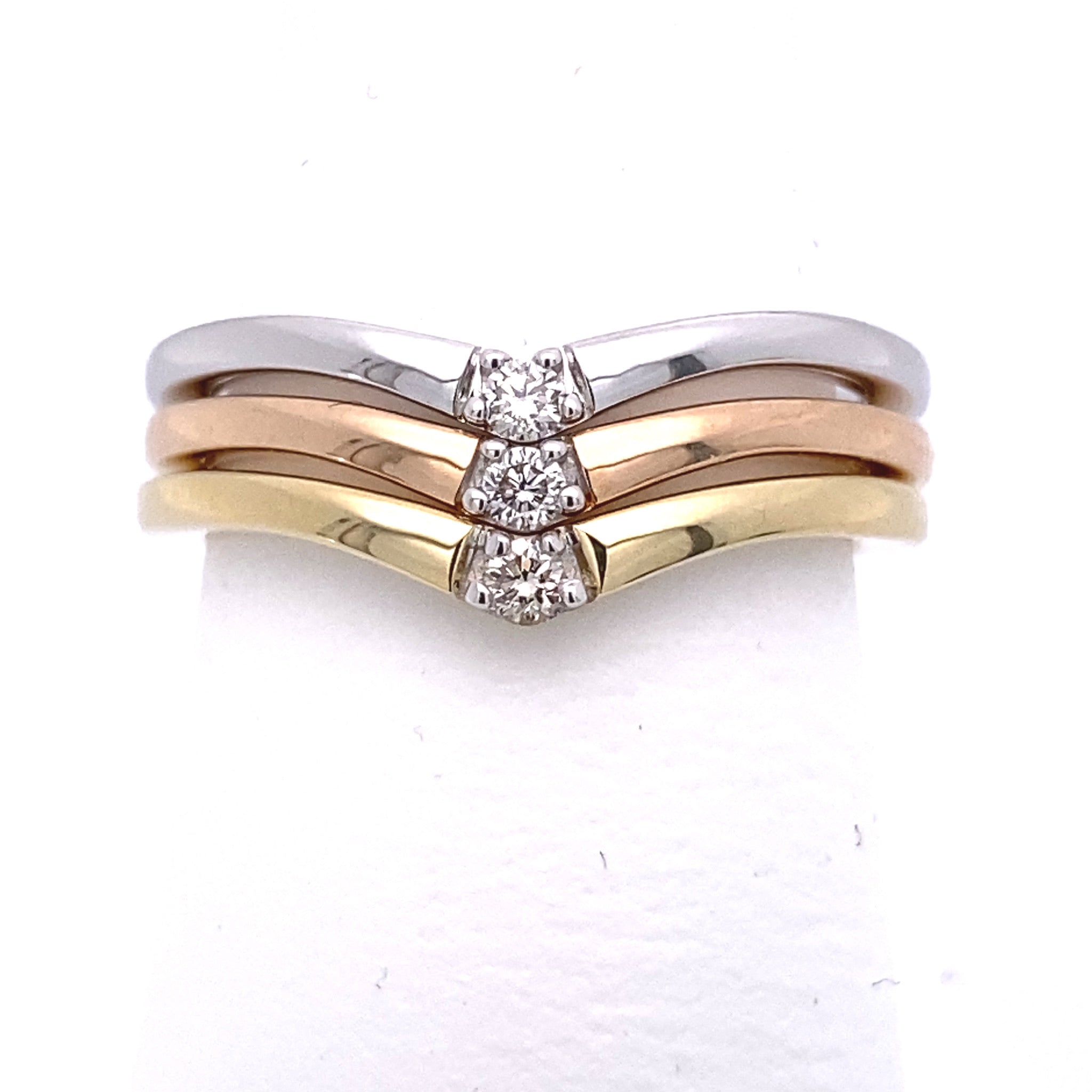 Glittering Diamond Drop Contour Stackable &