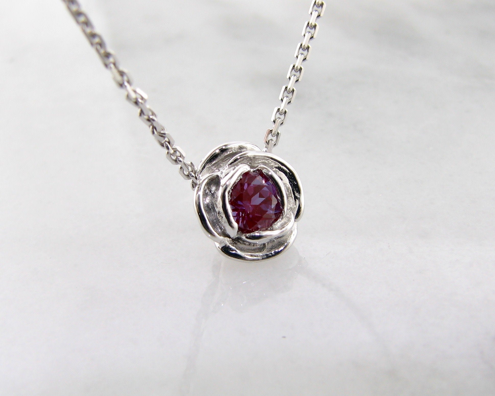 alexandrite-silver-rose-slider-necklace-wexford-jewelers