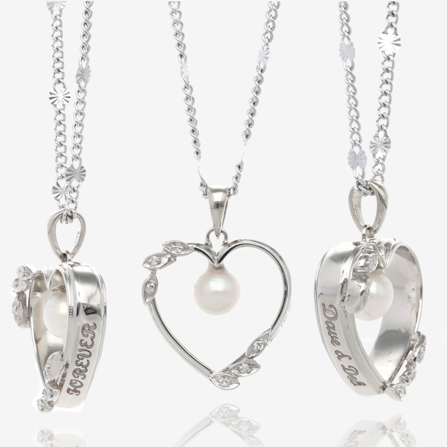 Wedding Band Remembrance Hearts