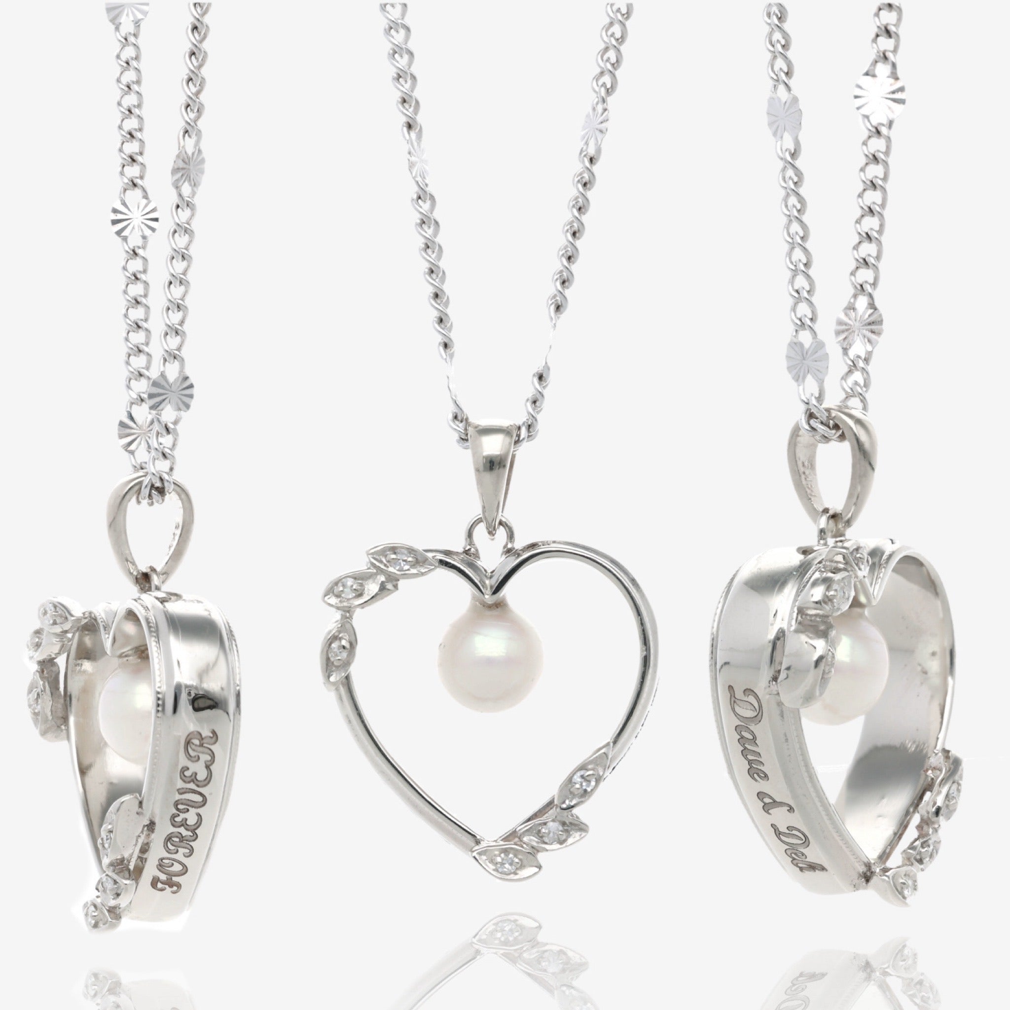 Wedding Band Remembrance Hearts