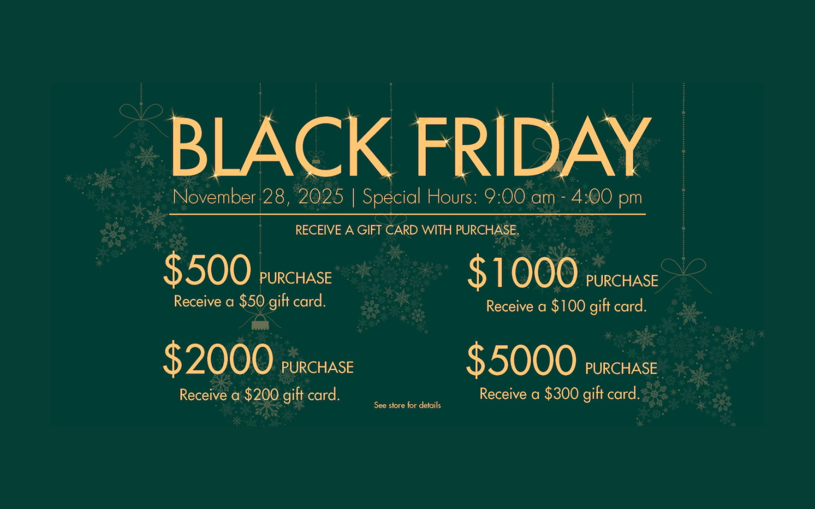 Black Friday at Wexford Jewelers