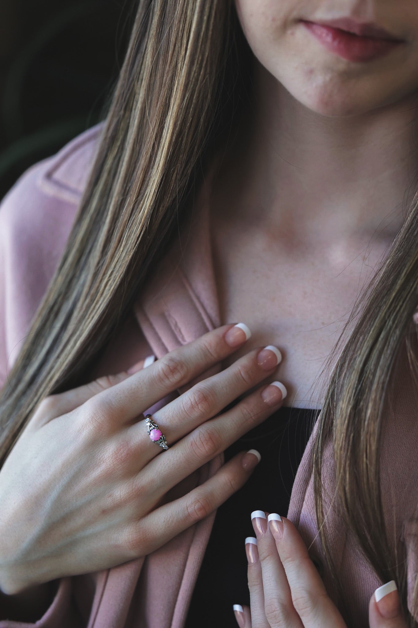 Candy Pink Star Sapphire Ring