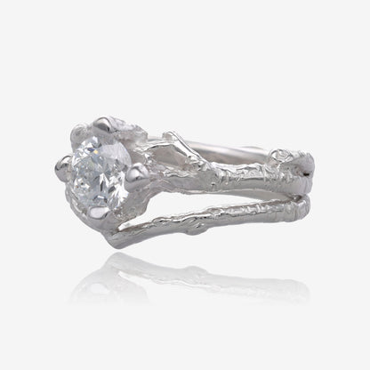 Birch Branch Diamond White Gold Wedding Set