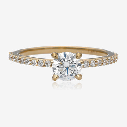 .86ctw Timeless Elegance Lab Diamond Yellow Gold Ring