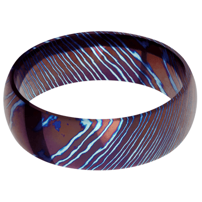 Titanium Damascus + Polish Finish