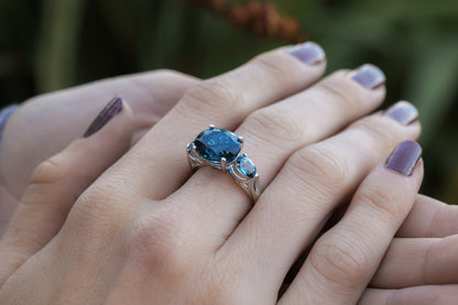 London Blue Topaz Triple Play Ring