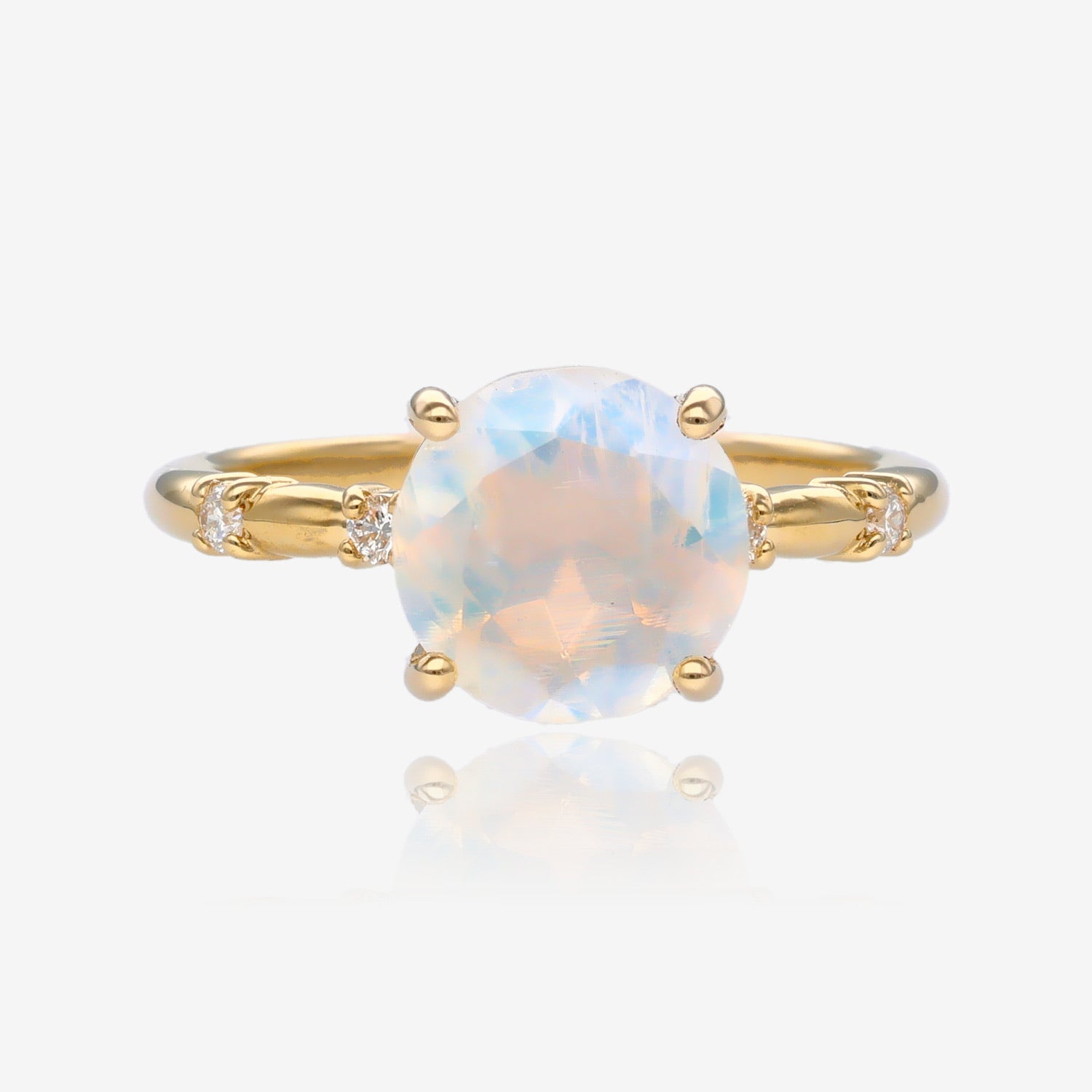 End of the Rainbow Moonstone Ring