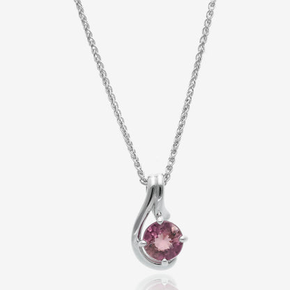 Soft Spring Breeze Pink Tourmaline Pendant