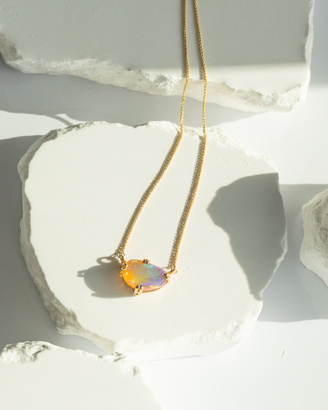 Visions Opal and Gold Necklace