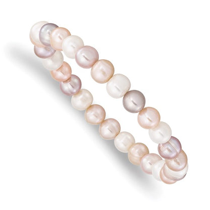 Playful FWC Pearl Stretch Bracelet Grey