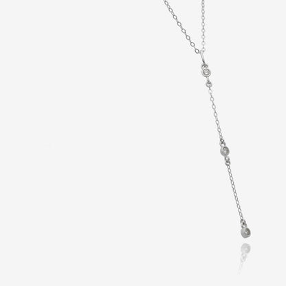 Sliding Diamond Drips Chain 10k Necklace