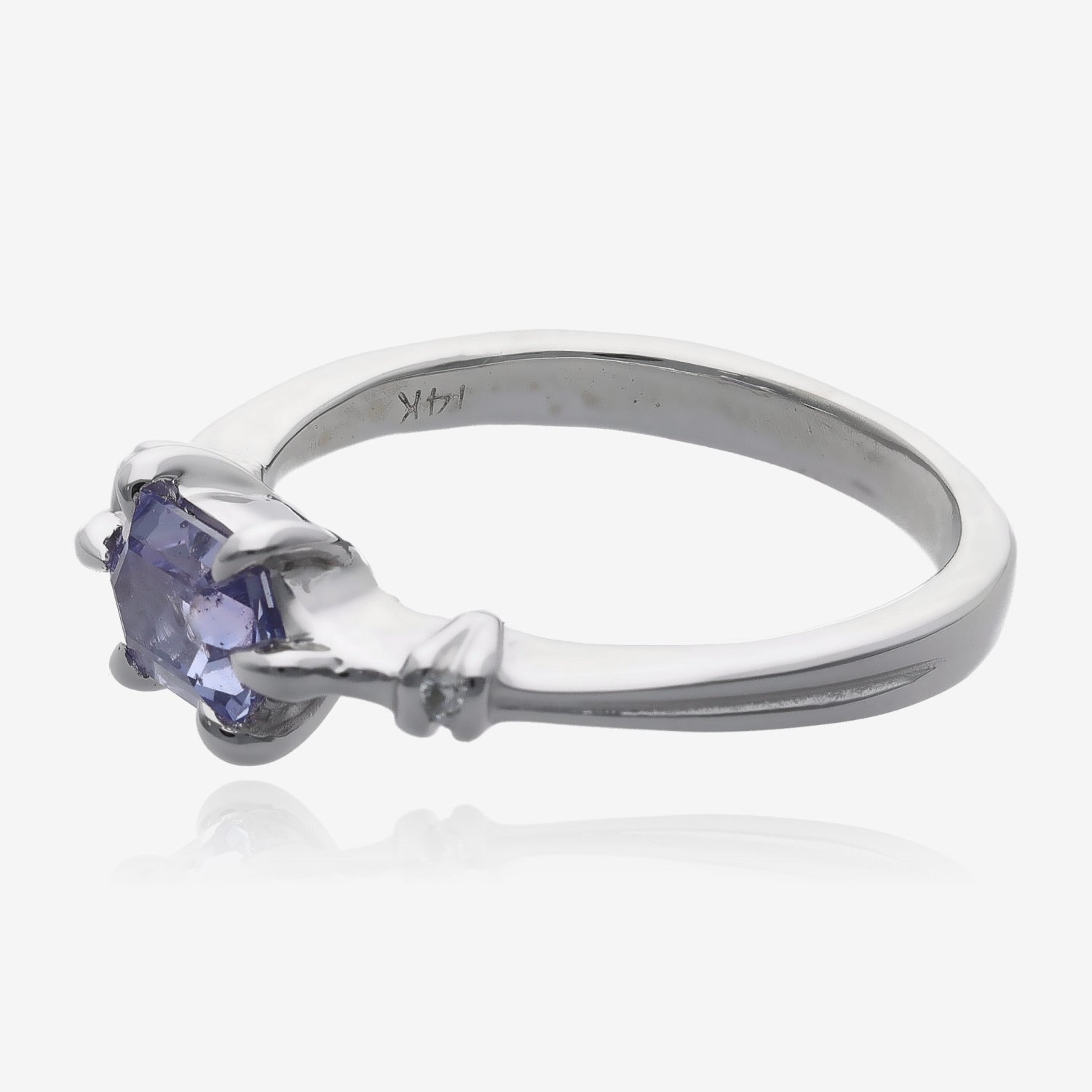 Ceylon Sapphire Gatsby Ring in White Gold