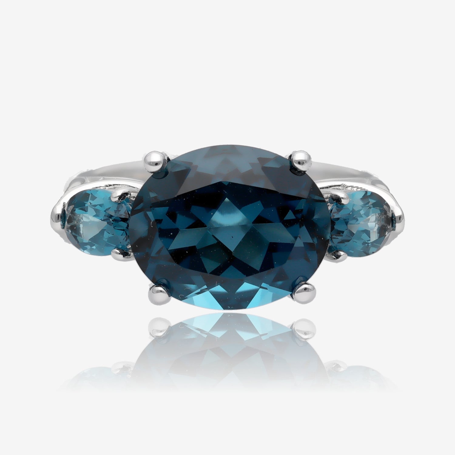 London Blue Topaz Triple Play Ring