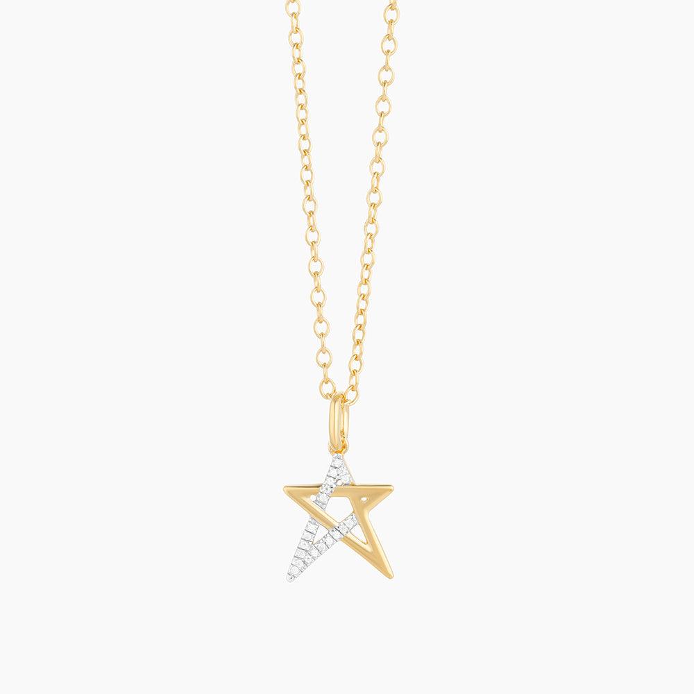 Yellow Star Charm Pendant Necklace