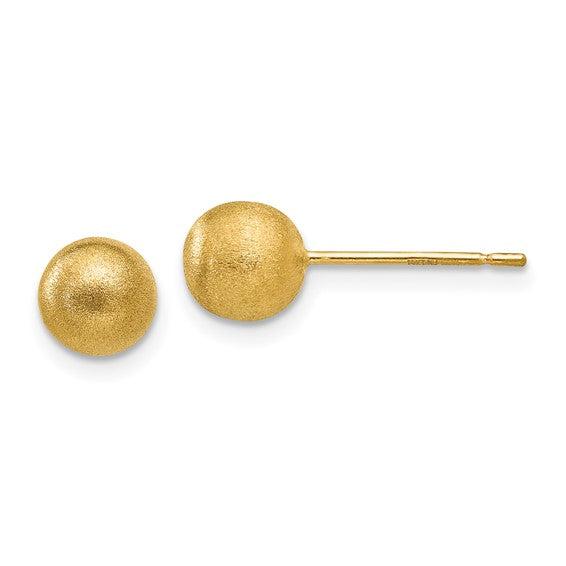 14K Yellow Gold
6mm Ends