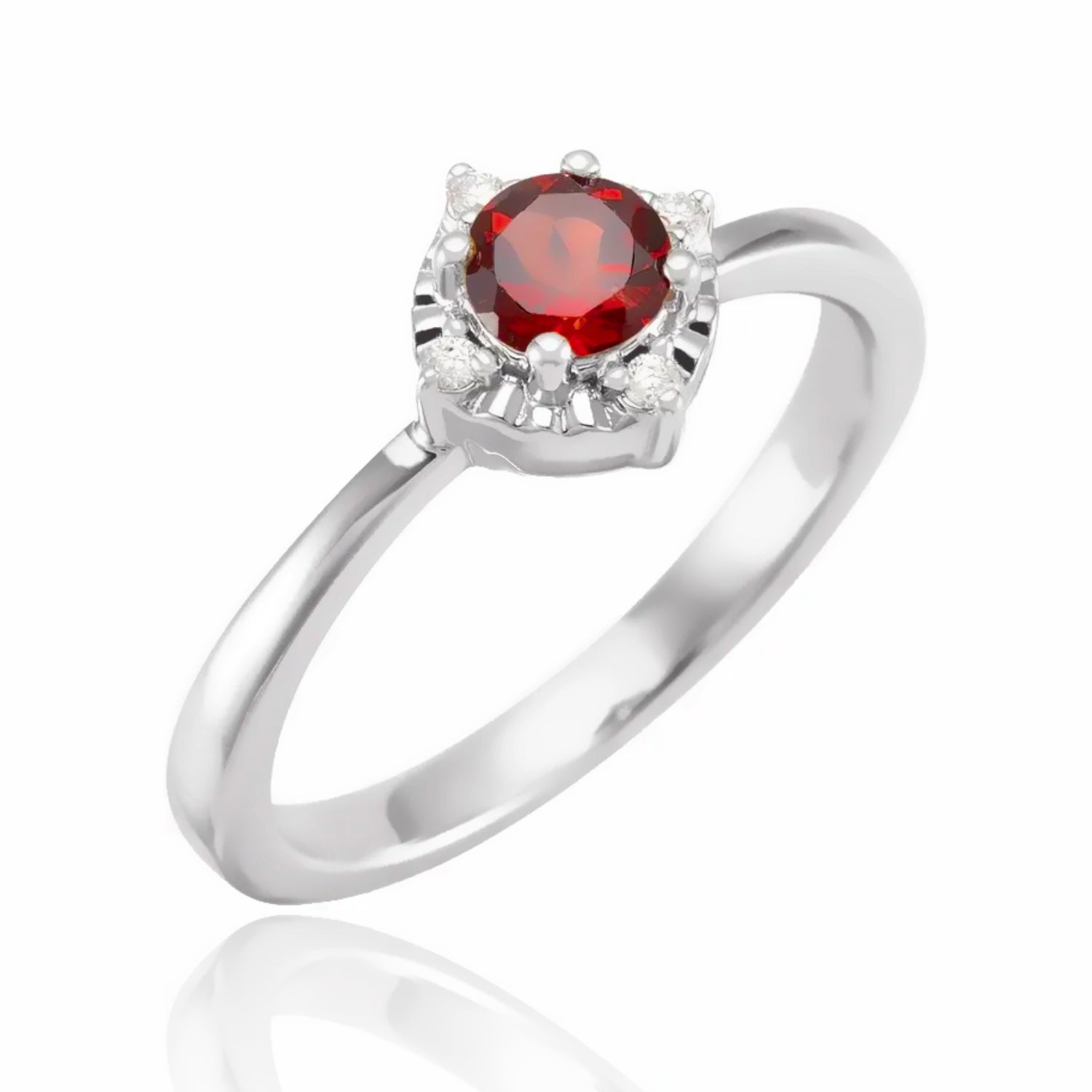 Birthstone Brilliance Color Gemstone and Diamond Ring