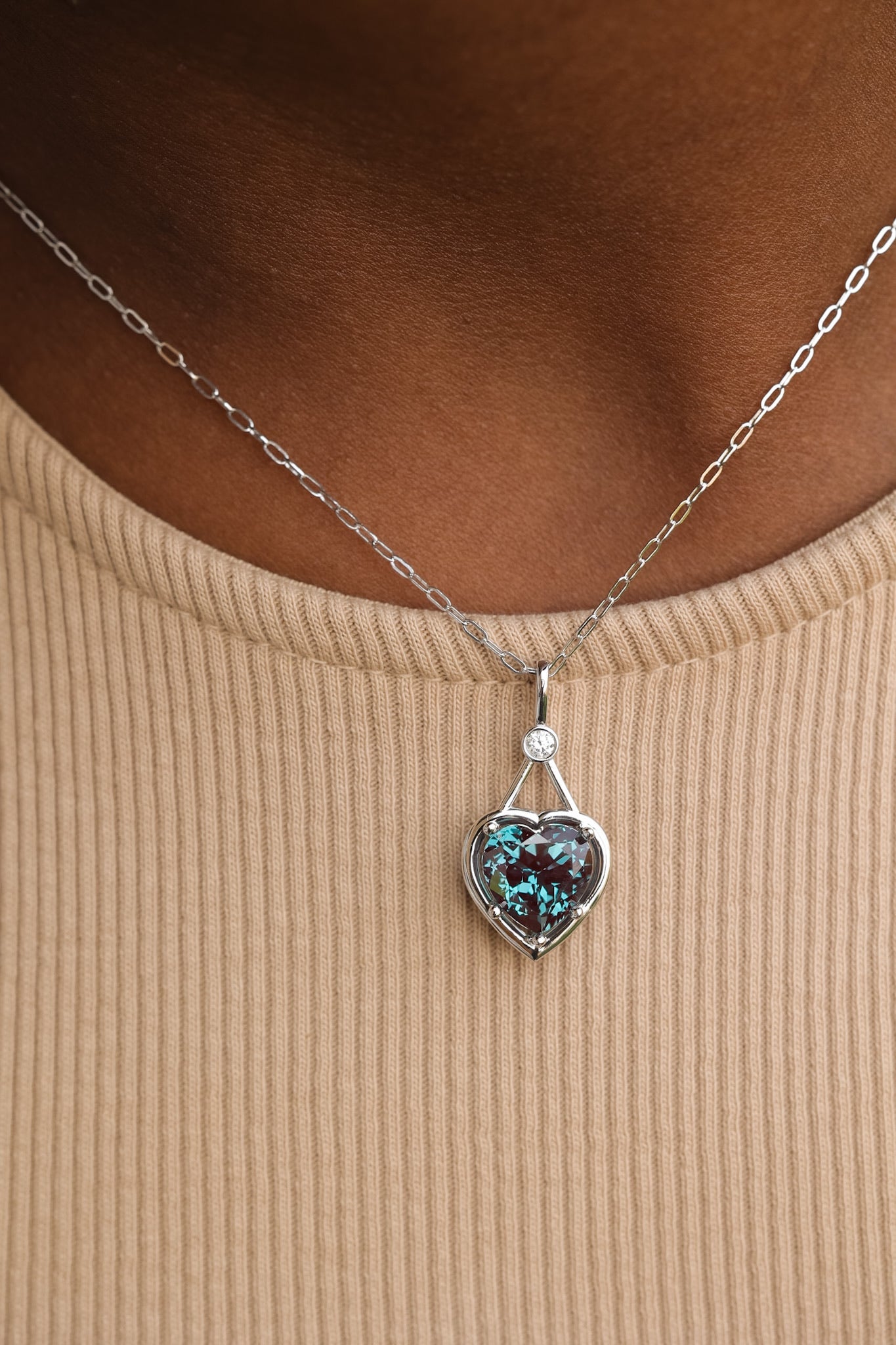 Love in June Alexandrite Pendant