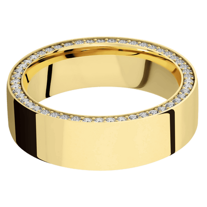 14K Yellow Gold + Polish Finish