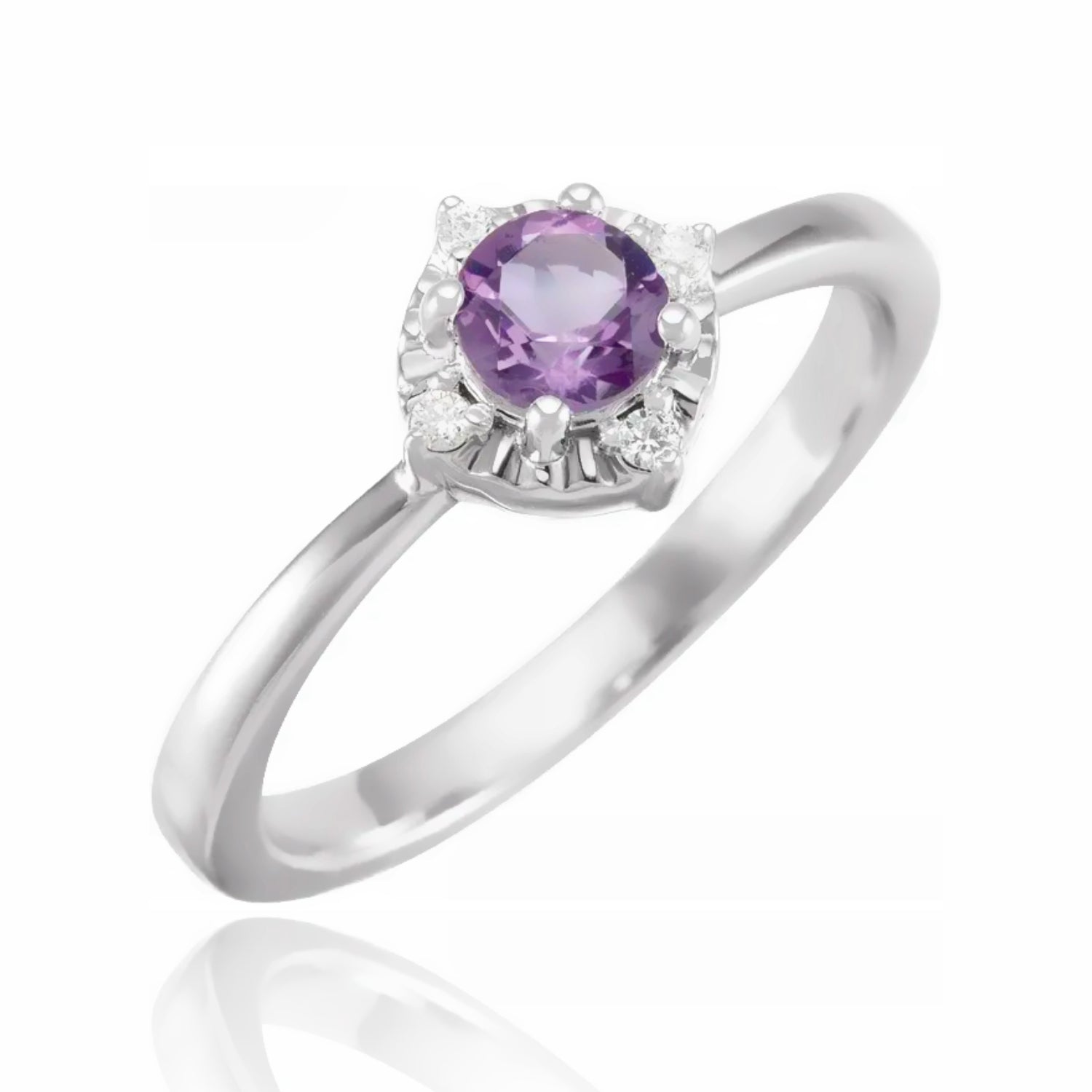 Birthstone Brilliance Color Gemstone and Diamond Ring