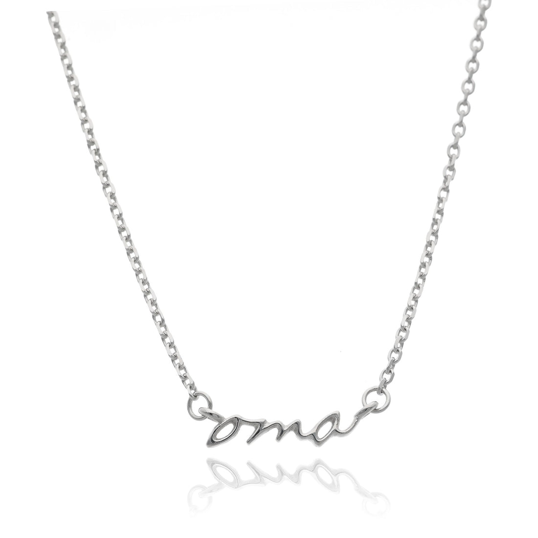 Grandma Necklace Sterling Silver