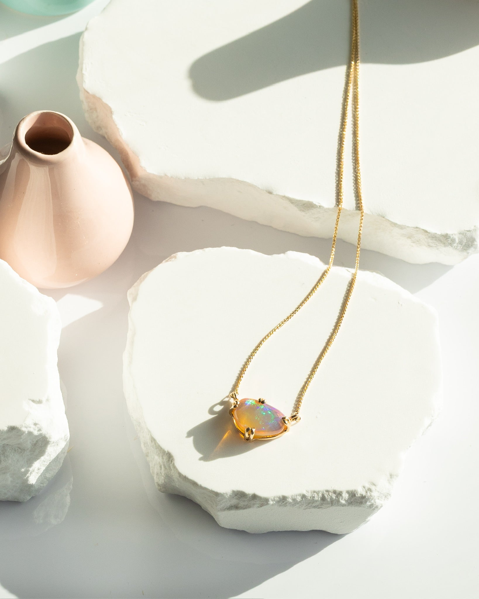 Visions Opal and Gold Necklace