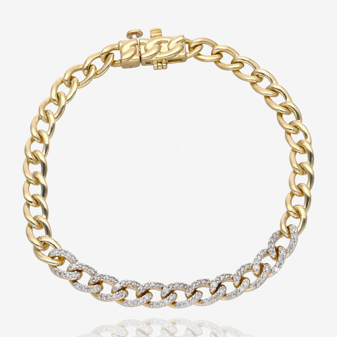 Twinkle and Shine Diamond Curb Link Bracelet