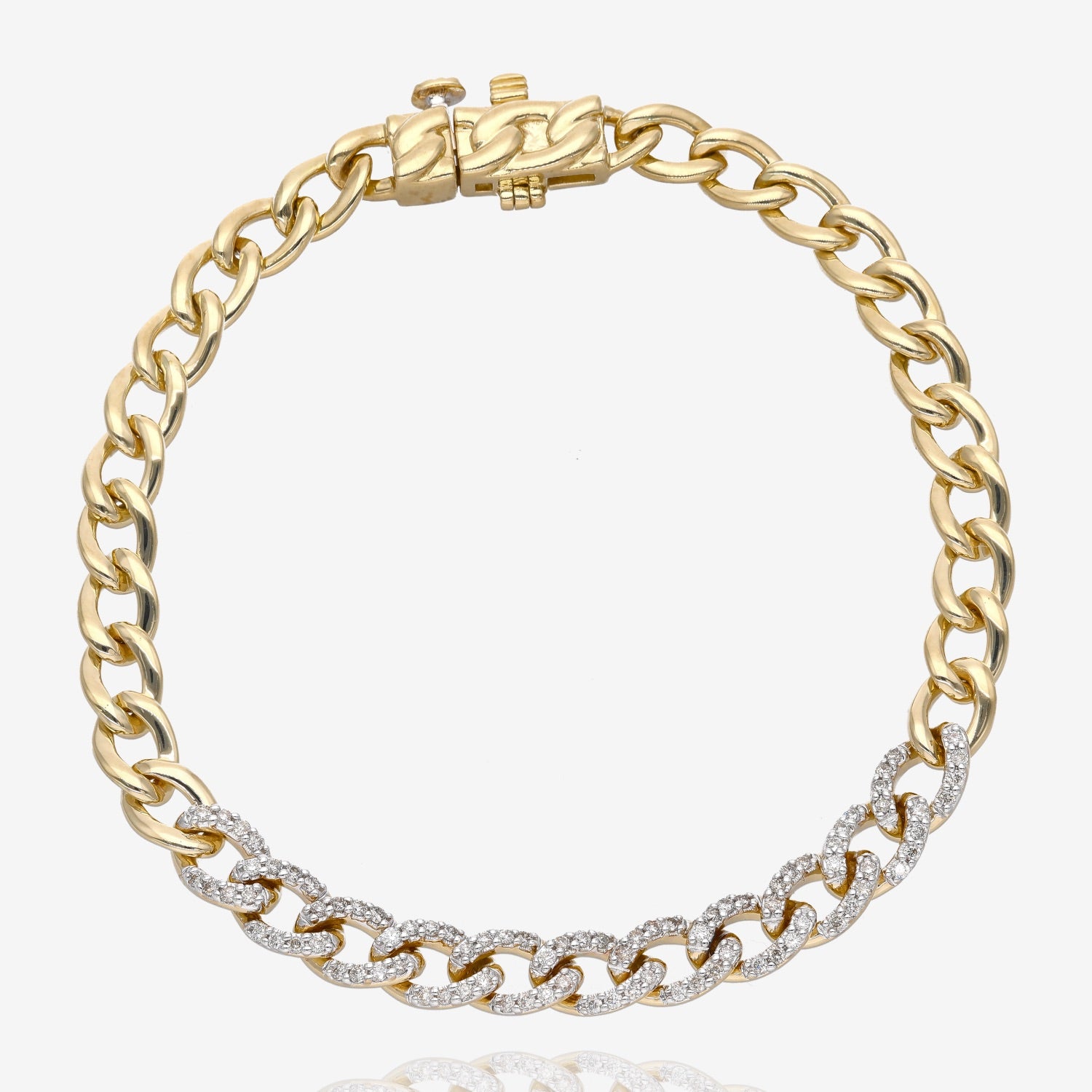 Twinkle and Shine Diamond Curb Link Bracelet