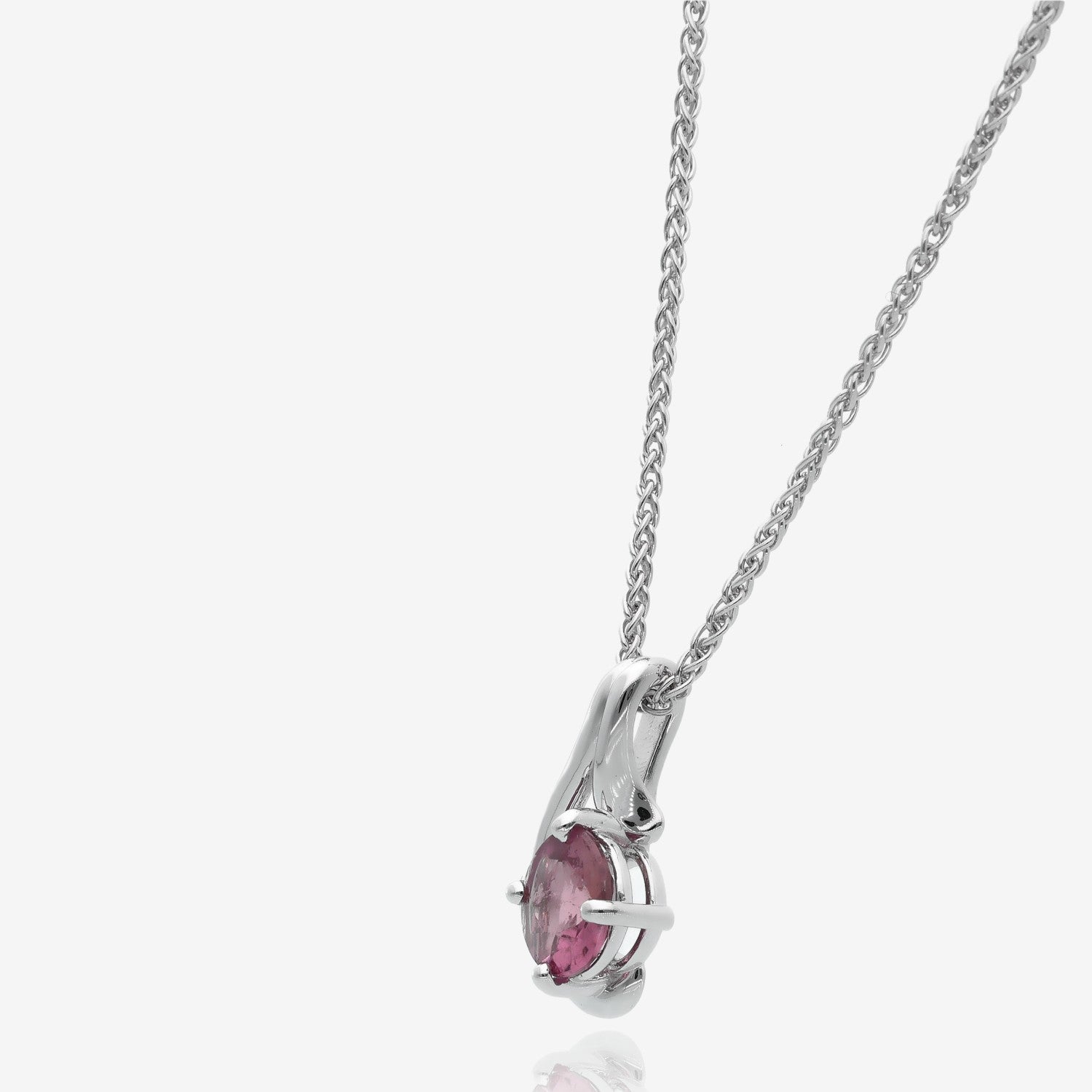 Soft Spring Breeze Pink Tourmaline Pendant