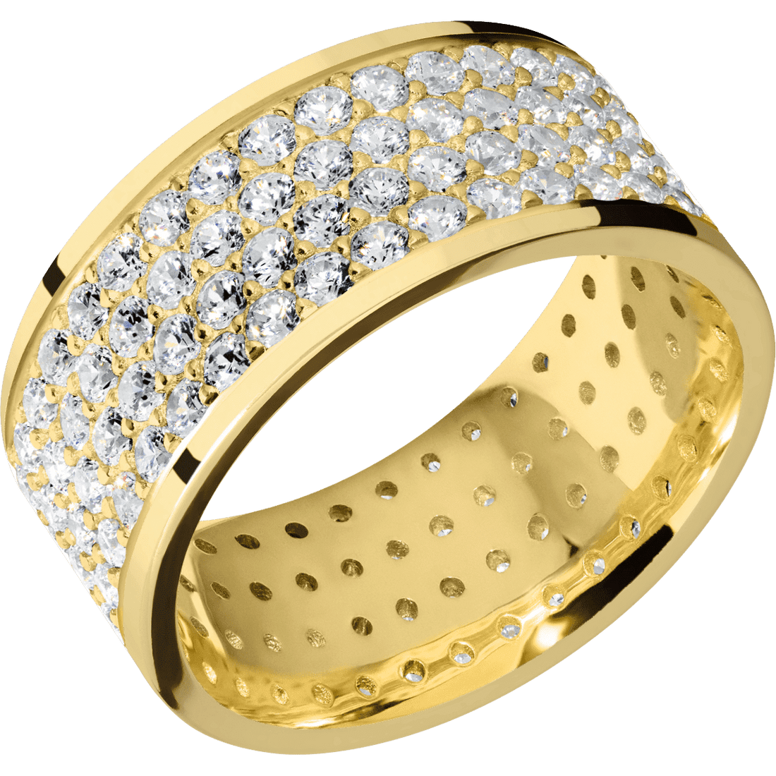 18K Yellow Gold + Polish Finish