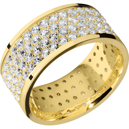 18K Yellow Gold + Polish Finish