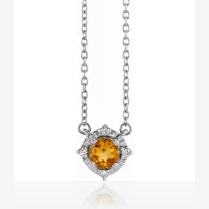 Birthstone Brilliance Color Gemstone and Diamond Pendant