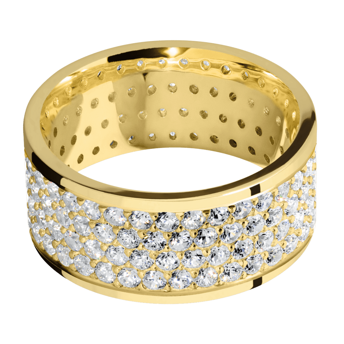 18K Yellow Gold + Polish Finish