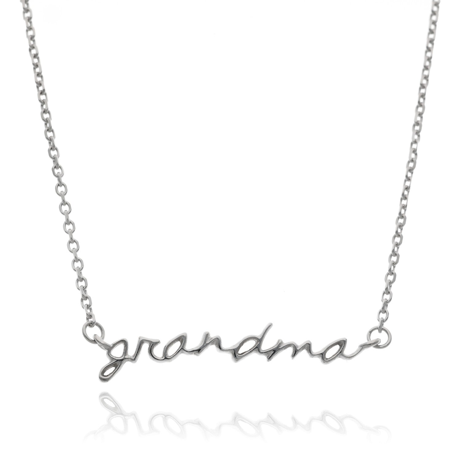 Grandma Necklace Sterling Silver