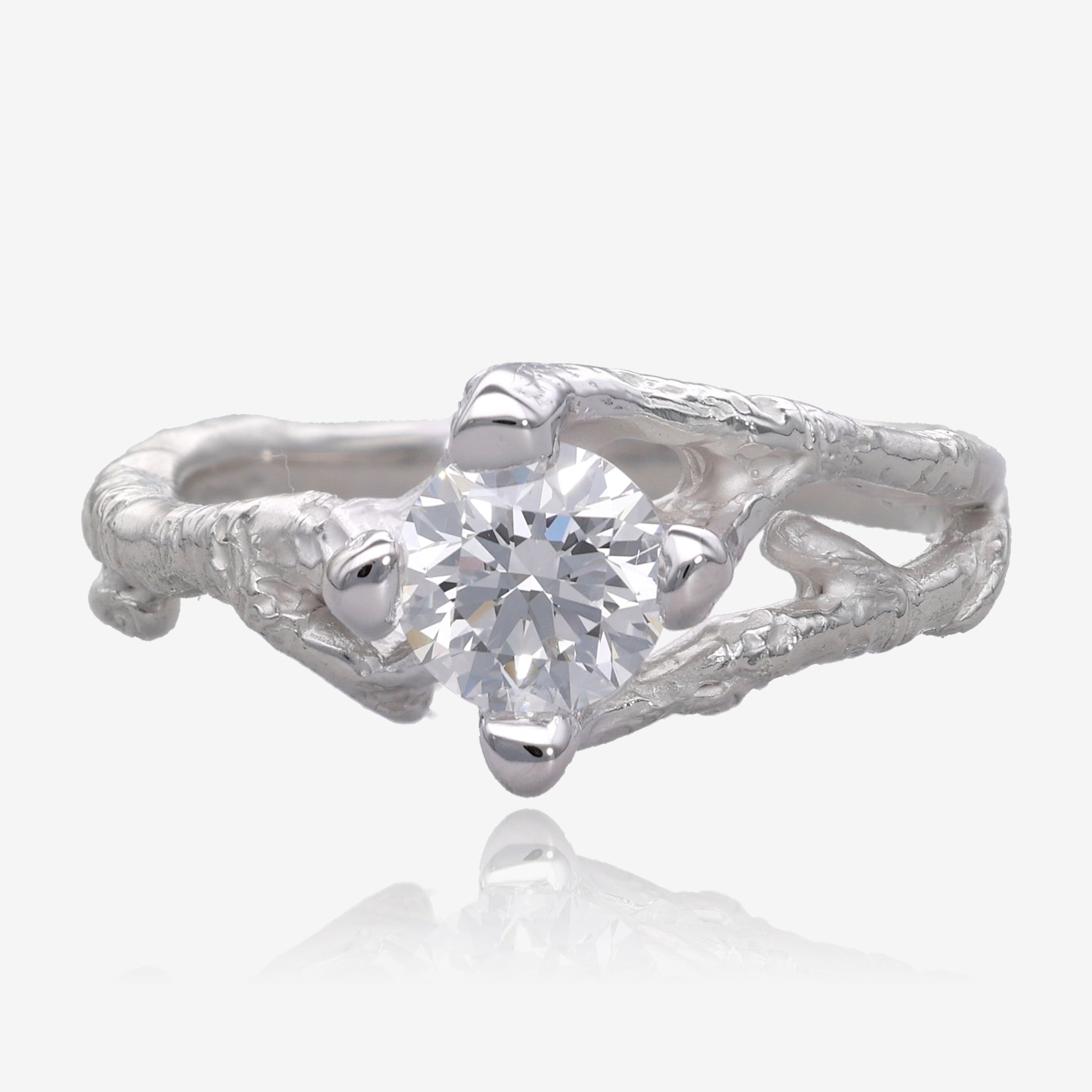 Birch Branch Diamond White Gold Wedding Set