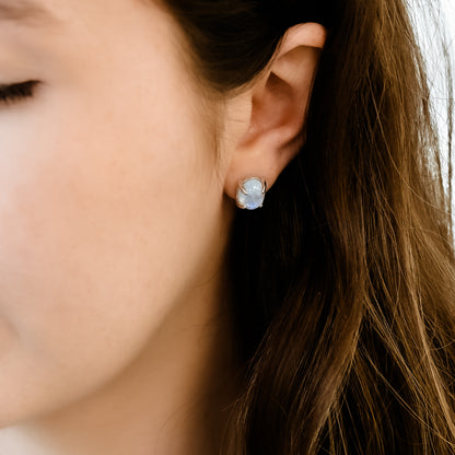 Nice Day Ahead Moonstone Earrings