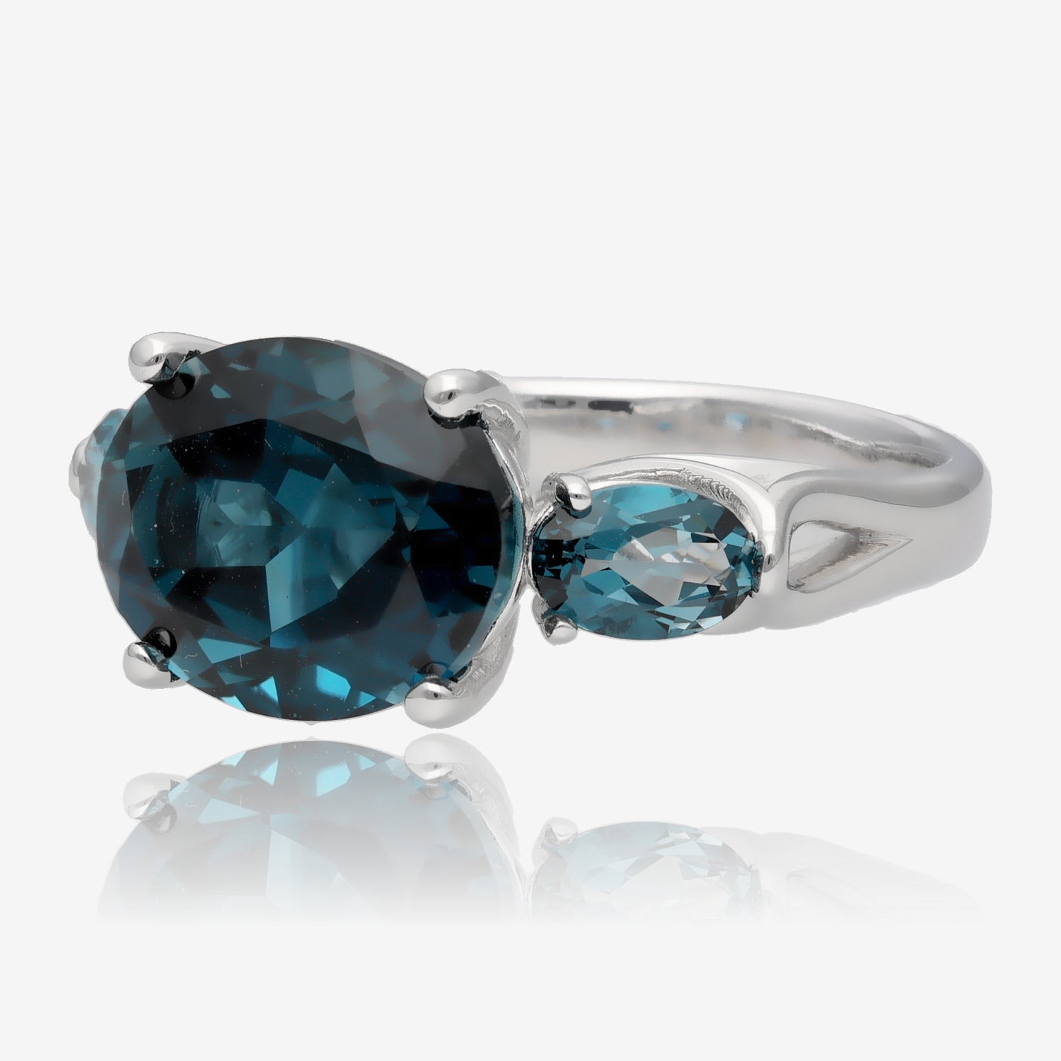 London Blue Topaz Triple Play Ring