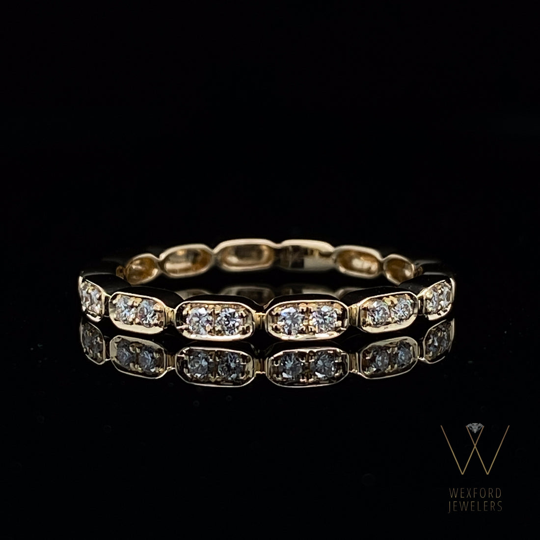 .17ct 14k YG Diamond Stacking Ring, Gondola