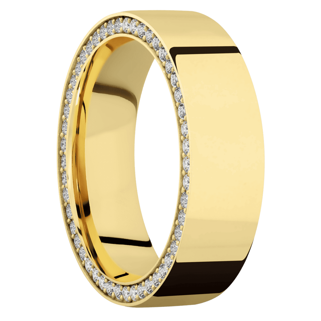 14K Yellow Gold + Polish Finish