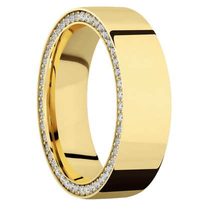 14K Yellow Gold + Polish Finish